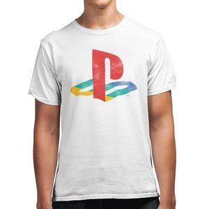 New! Sony PlayStation Logo T-Shirt PSOne Videogame